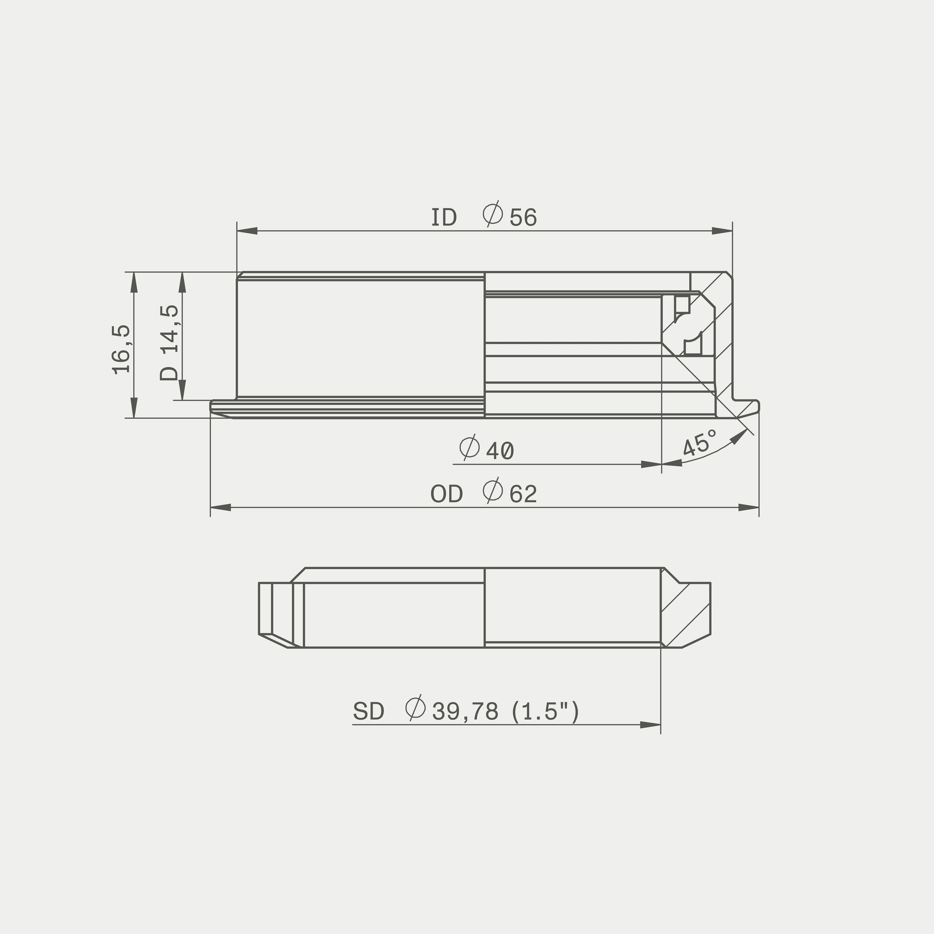 zs56 blocklock lower part+baseplate,1.5
